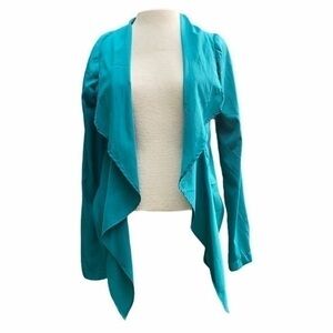 Fashion Web Teal split back Cardigan,small